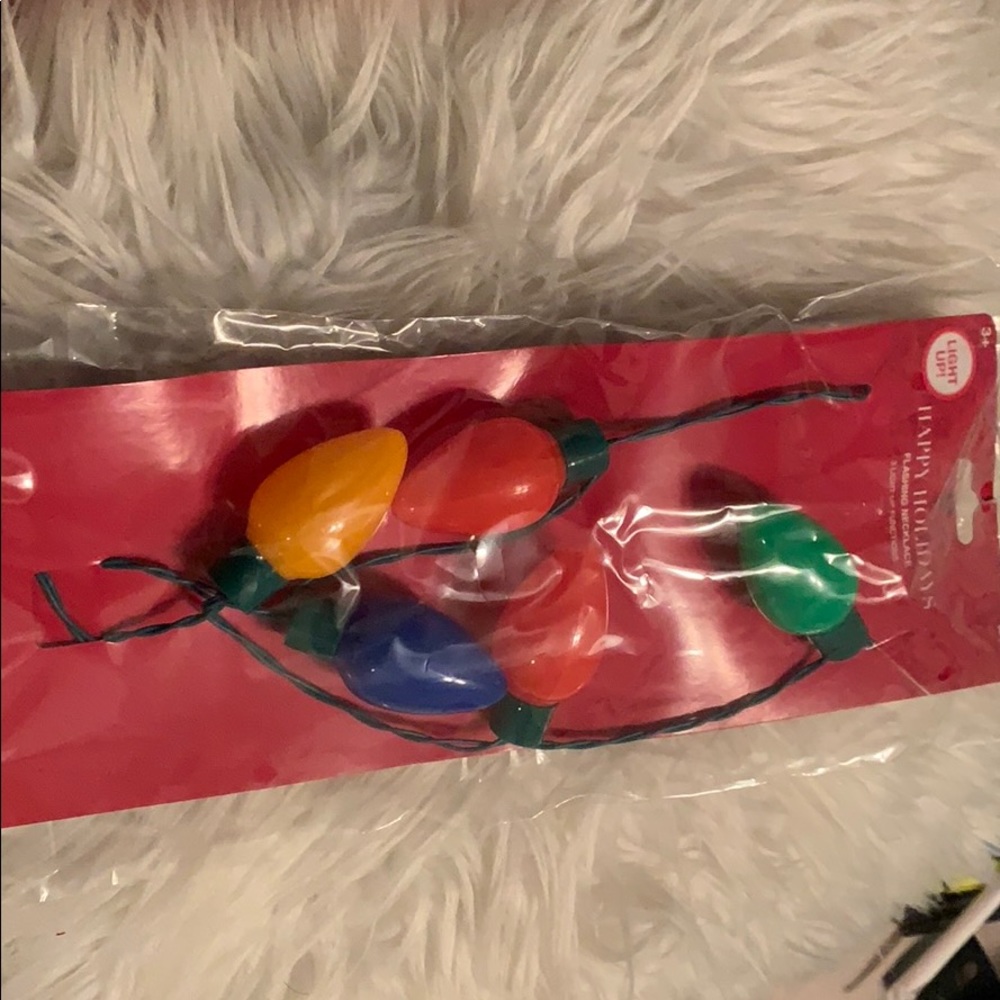 Christmas lights necklace